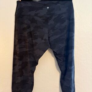 lululemon athletica Align crop Black Charcoal Camo Leggings